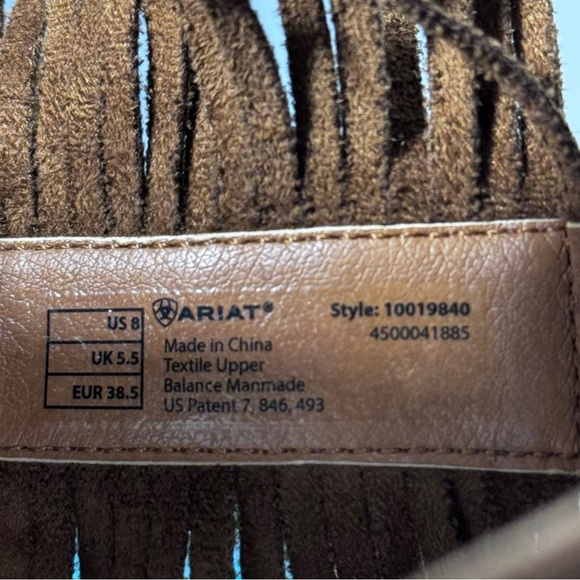 Ariat Women's Unbridled Lolita Sandal Size 8 Fringe Western Southwestern - Picture 12 of 13